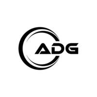 adg logo ontwerp, inspiratie voor een uniek identiteit. modern elegantie en creatief ontwerp. watermerk uw succes met de opvallend deze logo. vector