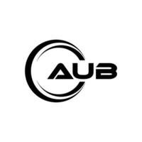 aub logo ontwerp, inspiratie voor een uniek identiteit. modern elegantie en creatief ontwerp. watermerk uw succes met de opvallend deze logo. vector