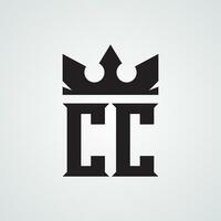 modern cc logo ontwerp sjabloon. royalty-vrij vector illustratie