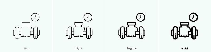 training icoon. dun, licht, regelmatig en stoutmoedig stijl ontwerp geïsoleerd Aan wit achtergrond vector