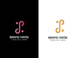 brief logo ontwerp vector