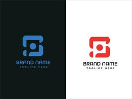 brief logo ontwerp vector