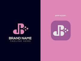 brief logo ontwerp vector