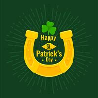 Lucky Horseshoe op St. Patrick&#39;s day vector