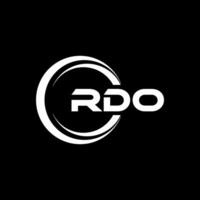 rdo logo ontwerp, inspiratie voor een uniek identiteit. modern elegantie en creatief ontwerp. watermerk uw succes met de opvallend deze logo. vector
