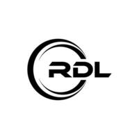 rdl logo ontwerp, inspiratie voor een uniek identiteit. modern elegantie en creatief ontwerp. watermerk uw succes met de opvallend deze logo. vector