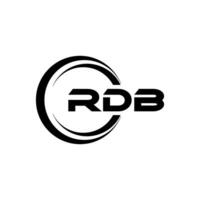 rdb logo ontwerp, inspiratie voor een uniek identiteit. modern elegantie en creatief ontwerp. watermerk uw succes met de opvallend deze logo. vector
