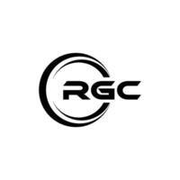 rgc logo ontwerp, inspiratie voor een uniek identiteit. modern elegantie en creatief ontwerp. watermerk uw succes met de opvallend deze logo. vector