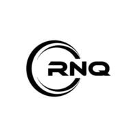 rnq logo ontwerp, inspiratie voor een uniek identiteit. modern elegantie en creatief ontwerp. watermerk uw succes met de opvallend deze logo. vector