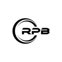rpb logo ontwerp, inspiratie voor een uniek identiteit. modern elegantie en creatief ontwerp. watermerk uw succes met de opvallend deze logo. vector