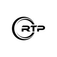 rtp logo ontwerp, inspiratie voor een uniek identiteit. modern elegantie en creatief ontwerp. watermerk uw succes met de opvallend deze logo. vector