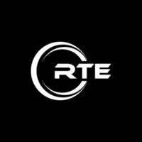 rte logo ontwerp, inspiratie voor een uniek identiteit. modern elegantie en creatief ontwerp. watermerk uw succes met de opvallend deze logo. vector