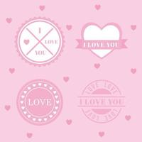 liefde stempel set vector