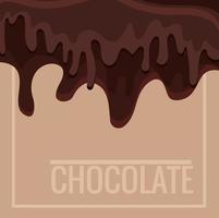 heerlijke chocoladeletters vector