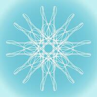 sneeuwvlok vector abstract vorm Aan blauw helling achtergrond