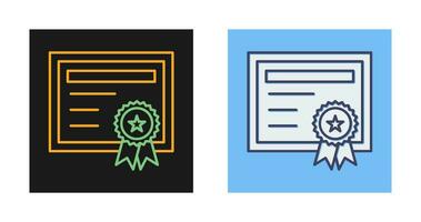 certificaat vector pictogram