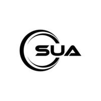 sua logo ontwerp, inspiratie voor een uniek identiteit. modern elegantie en creatief ontwerp. watermerk uw succes met de opvallend deze logo. vector