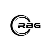 rbg logo ontwerp, inspiratie voor een uniek identiteit. modern elegantie en creatief ontwerp. watermerk uw succes met de opvallend deze logo. vector