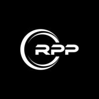 rpp logo ontwerp, inspiratie voor een uniek identiteit. modern elegantie en creatief ontwerp. watermerk uw succes met de opvallend deze logo. vector