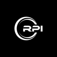 rpi logo ontwerp, inspiratie voor een uniek identiteit. modern elegantie en creatief ontwerp. watermerk uw succes met de opvallend deze logo. vector