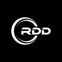 rdd logo ontwerp, inspiratie voor een uniek identiteit. modern elegantie en creatief ontwerp. watermerk uw succes met de opvallend deze logo. vector