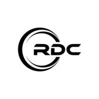 rdc logo ontwerp, inspiratie voor een uniek identiteit. modern elegantie en creatief ontwerp. watermerk uw succes met de opvallend deze logo. vector
