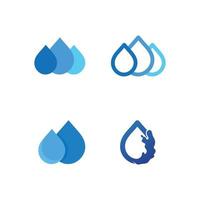 waterdruppel logo sjabloon vector en golf logo icon set natuur oceaan en strand