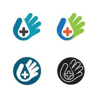 hand sanitizer fles logo en icon set nieuw normaal geïsoleerd op witte achtergrond desinfectie concept wasgel alcohol fles voor hygiëne vectorillustratie vector