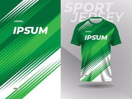 groen sport Jersey mockup ontwerp sjabloon voor sportkleding vector