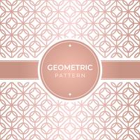 Geometrisch naadloos roze gouden patroon vector