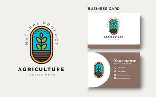 landbouw logo ontwerp inspiratie, vectorillustratie vector