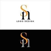 sn eerste brief logo vector