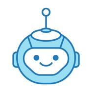 robot hoofd avatar vector ontwerp. tekenfilm robot hoofd icoon