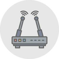 Wifi router vector icoon ontwerp