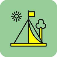 tent vector icoon ontwerp