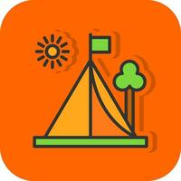 tent vector icoon ontwerp