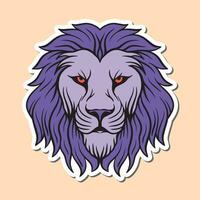 leeuw hoofd hand- getrokken illustraties voor stickers, logo, tatoeëren enz vector