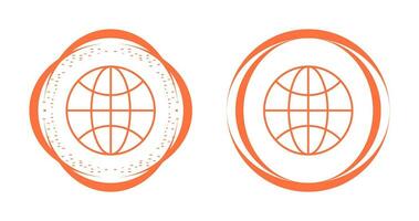 wereldbol vector pictogram