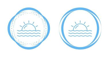 zonsondergang vector pictogram