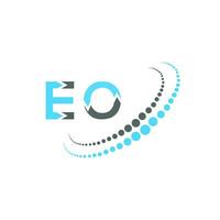 eo brief logo creatief ontwerp. eo uniek ontwerp. vector