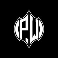 pw brief logo ontwerp. pw creatief monogram initialen brief logo concept. pw uniek modern vlak abstract vector brief logo ontwerp.