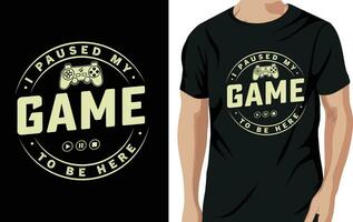 gaming t-shirt ontwerp vector