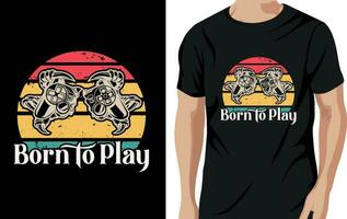 gaming t-shirt ontwerp vector