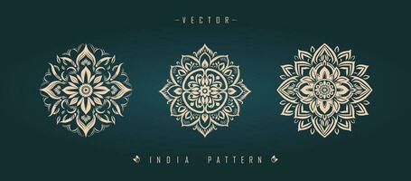 Indisch traditioneel patroon Aziatisch patroon vector