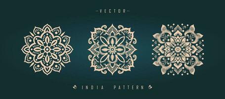 Indisch traditioneel patroon Aziatisch patroon vector