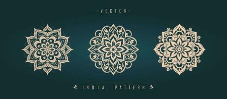 Indisch traditioneel patroon Aziatisch patroon vector