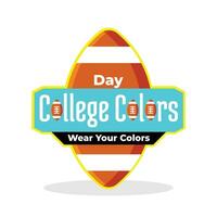 college kleuren dag vector