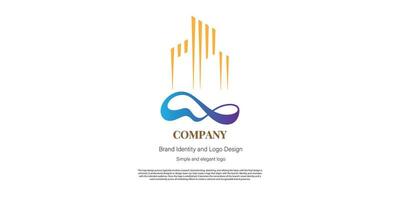 echt landgoed en eigendom logo ontwerp voor grafisch ontwerper of web ontwikkelaar vector