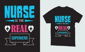 vector verpleegster illustratie t-shirt of poster ontwerp