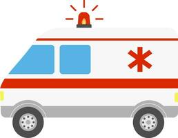 vector illustratie van ambulance auto geïsoleerd Aan wit achtergrond